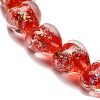 Handmade Dichroic Foil Glass Beads Strands DICH-U001-03G-3