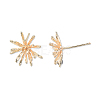 Brass Stud Earring Findings KK-N232-432-3