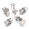 Tarnish Resistant 304 Stainless Steel Clip-on Earring Findings X-STAS-E482-16P-3