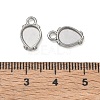 304 Stainless Steel Pendant Cabochon Settings SA-CBAE5AC-06P-3