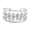 Non-Tarnish 304 Stainless Steel Wide Hollow Bowknot Open Cuff Bangles BJEW-Q348-04P-01-2