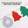 Christmas Cloth Flag Banners DIY-WH0401-91-6