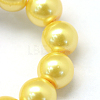 Baking Paint Pearlized Glass Pearl Round Bead Strands HY-Q003-4mm-67-3