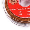 2-Ply Round Waxed Cotton Thread Cords YC-T004-01A-09-2