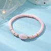 Polymer Clay Heishi Surfer Stretch Bracelet BJEW-JB10153-01-2