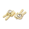 Glass Heart Key Pendants PALLOY-E024-29LG-01-2