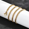 304 Stainless Steel Curb Chain Necklaces X-NJEW-H492-01G-2