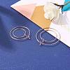 30Pcs 5 Size 316L Surgical Stainless Steel Hoop Earring Findings STAS-ZZ0001-03G-5