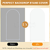 2Pcs 2 Styles Polyester Wedding Arch Cover Cloth FEPA-CN0001-02A-6