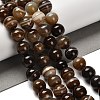Dyed Natural Banded Agate Beads Strands G-G175-A08-01-1