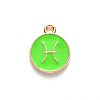 Alloy Enamel Pendants ENAM-S124-01B-06H-2