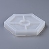 DIY Hexagon Coaster Silicone Molds DIY-P010-27-2