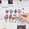 SUPERFINDINGS 30pcs 30 style Food Theme PVC Paper Clip Bookmark AJEW-FH0003-33-3