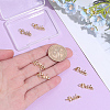 8Pcs Rack Plating Brass Micro Pave Clear Cubic Zirconia Pendants KK-BBC0029-15-3