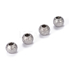 304 Stainless Steel Textured Beads STAS-F217-10P-A-1