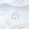 1Pc Letter Brass Rhinestone Open Cuff Rings for Women AJEW-LP0004-47D-S-3