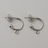 304 Stainless Steel Stud Earring Findings X1-STAS-TAC0017-02B-1