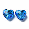Handmade Lampwork Silver Foil Glass Beads FOIL-T005-01-M-3