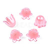 Spray Paint ABS Plastic Imitation Pearl Beads MACR-N013-001C-1