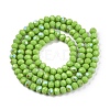 Electroplate Opaque Solid Color Glass Beads Strands LS-EGLA-A044-P3mm-L30-3
