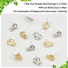 40Pcs 2 Color Alloy Stud Earring Findings FIND-DC0002-19-4