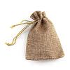 Polyester Imitation Burlap Packing Pouches Drawstring Bags X-ABAG-R005-18x13-15-2