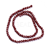 Faceted(32 Facets) Glass Beads Strands LS-EGLA-J042-4mm-24-2