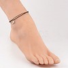 Trendy Waxed Cotton Cord Anklets AJEW-AN00121-01-4