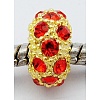 Alloy Rhinestone European Beads LS-CPDL-H997-7-2