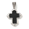304 Stainless Steel Pendants STAS-C102-07P-01-1