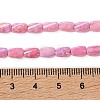 Ombre Effect Dyed Glass Beads Strands GLAA-I059-01E-4
