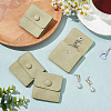 Microfiber Jewelry Flap Pouches ABAG-WH0038-44-4