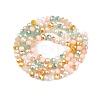 Electroplate Glass Beads Strands GLAA-T023-B16-03-2