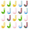 20Pcs UV Plating Opaque Acrylic European Beads OACR-TADJ0001-16J-2