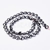 Non-magnetic Synthetic Hematite Beads Strands G-F396-11-8mm-2