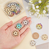 18Pcs 3 Colors 304 Stainless Steel Pendant STAS-DC0012-38-3