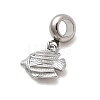 304 Stainless Steel Sea Animal European Dangle Charms STAS-D153-04B-P-2