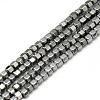 Electroplate Non-magnetic Synthetic Hematite Beads Strands G-Q486-63H-1