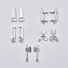 Mixed Tools Metal Charms Tibetan Style Alloy Pendants TIBEP-X0185-71AS-2