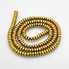 Electroplate Non-magnetic Synthetic Hematite Beads Strands X-G-J216C-06-2