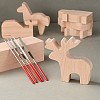 DIY Wood Carving Craft Kit DIY-E026-05-3