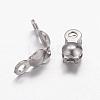 Tarnish Resistant 304 Stainless Steel Bead Tips STAS-E129-06P-2
