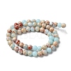 Synthetic Imperial Jasper Dyed Beads Strands G-D077-A01-01I-3
