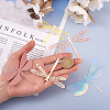 12Sets 6 Style PVC 3D Imitation Hollow Out Dragonfly Wall Stickers DIY-CF0001-04-5