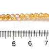 Electroplate Transparent Glass Beads Strands EGLA-A035-T3mm-L17-4