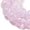Spray Painted Crackle Glass Beads Strands DGLA-C002-6mm-03-4
