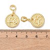 Brass European Dangle Charms KK-H278-01G-01-3