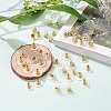 100 Pairs Brass Bullet Clutch Earring Backs KK-YW0001-32-6