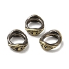 Tibetan Style Rack Plating Brass Large Hole Bead KK-Q805-05AB-1