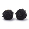 Handmade Cloth Fabric Covered Pendants WOVE-N006-16A-2